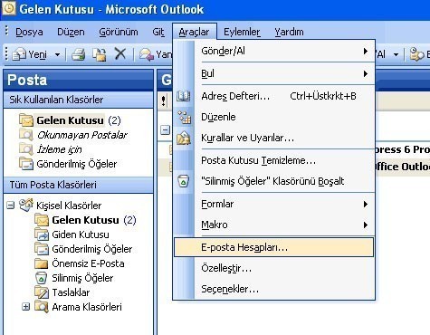 Outlook 2003 TR Kurulum 1
