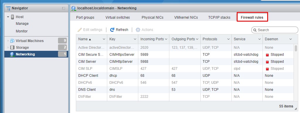 Firewall Rules